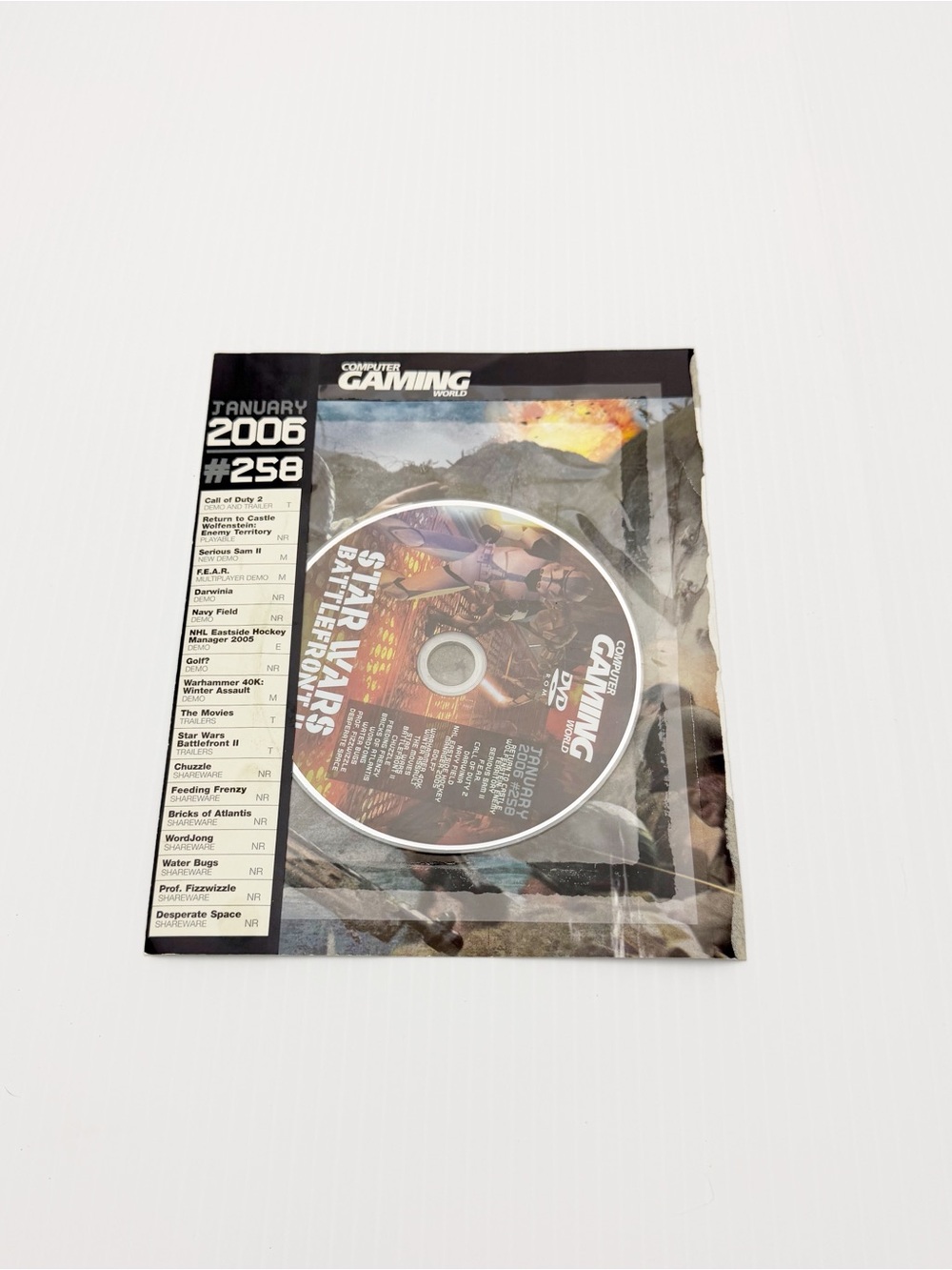 Computer Gaming World January 2006 Call of Duty 2 PC Game Demo Disc